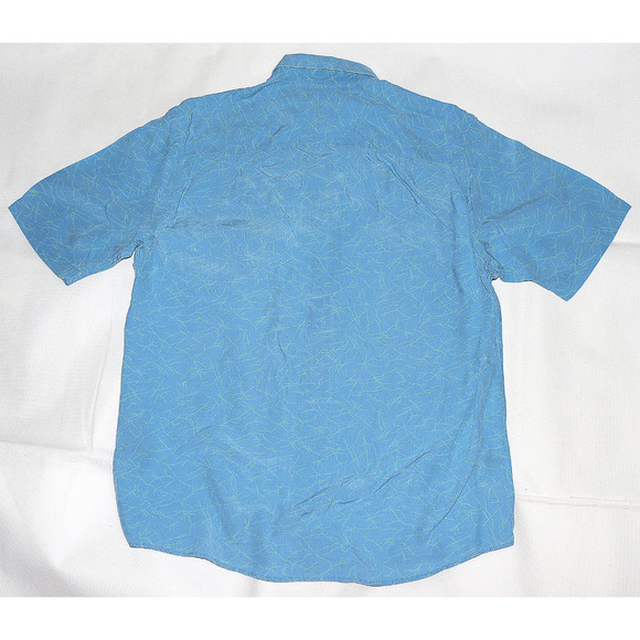 Jhane Barnes Men's Short Sleeve Button Front Shirt Size Medium - Picture 3 of 6